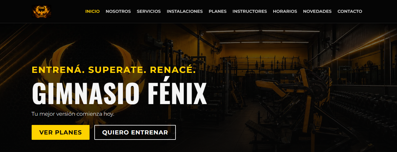 ¡Gimnasio Fenix ya tiene su nueva página web!